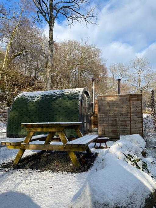 Pine Cosy Winter Cabin - Hot Tub & Log Burner Apartamento Barmouth Exterior foto
